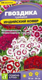 Гвоздика турецкая (бородатая) Индийский ковер 0,1г цветной пакет Семена Алтая