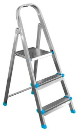 Стремянка металлическая  3 ступени (0,57м) широкие Ярус 122203