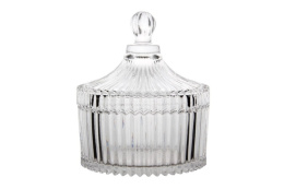 Сахарница стеклянная 100х100х115мм, в п/у Коралл 8808