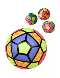 Мяч ПВХ 22см Яркий Футбол, флуоресцентный, 60г, в ассортименте Moby Kids 649203