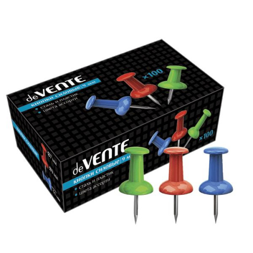 Кнопки силовые гвоздики  50шт. Devente, цветные 4132401