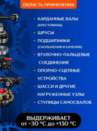 Мультисмазка универсальная с дисульфидом молибдена 520мл Gasolina ГЗ-21/1-520-К28
