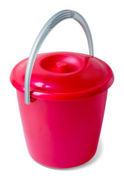 Ведро пластиковое 10л с крышкой Соло, цвета в ассортименте Martika С633К