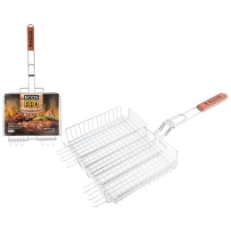 Решетка для барбекю хромированная 31х24х5см глубокая Ecos RD-102D/999611