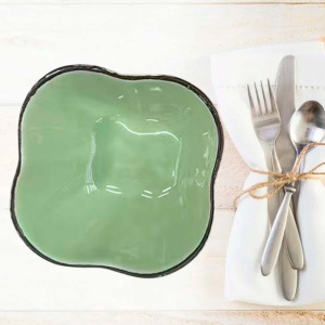 Соусник керамический  85мм зеленый Радужный Дом РД22833