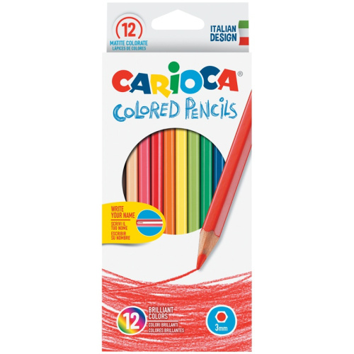 Карандаши цветные 12 цветов Carioca 40380 001171