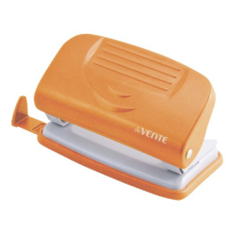 Дырокол  10 листов Devente Neon, пластиковый, с линейкой, оранжевый 4020326