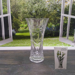 Ваза для цветов стеклянная кубок h-28,5см d-15см Радужный Дом РД20402