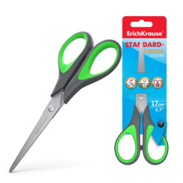 Ножницы 17 см ErichKrause Easycut +, ассорти 35099