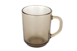 Кружка стеклянная 250мл Basilico (Ogni Giorno) дымка Ca del Vetro 62009 (62008)