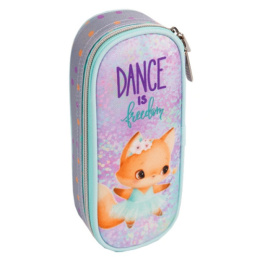 Пенал Devente овальный Dance Fox, с внутренним органайзером-створкой 7023321