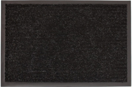 Коврик придверный влаговпитывающий на резин. основе ворс 90х150см Стандарт, черный ComeForte