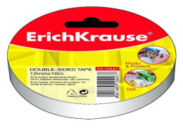 Скотч 12мм х 10м двусторонний ErichKrause 19447