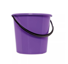 Ведро пластиковое  5л без крышки, цвета в ассортименте Полимербыт С139