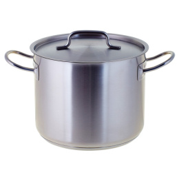 Кастрюля из нержавеющей стали  5,0л 200мм металлическая крышка, Professional Appetite SH12502