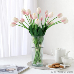 Ваза для цветов стеклянная цилиндр h-25см d-11см прозрачная, б/уп WRD-139/745974