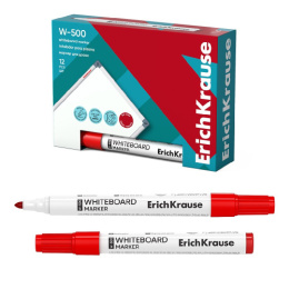 Маркер для доски красный ErichKrause W-500, 0,8-2,5мм 12847