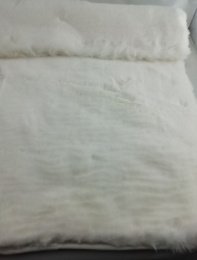 Коврик напольный на резин. основе Меховой  70х140см, белый Baizheng B755-5