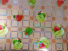 Термоскатерть ПВХ прямоугольная  60х100см голографическая, в ассортименте