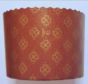 Форма для выпечки бумажная для кулича d- 7см h-6см Стандарт коричневый