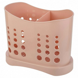 Сушилка для столовых приборов пластиковая 2 секции Stockholm, цвет в ассортименте Plast Team PT9070