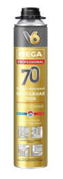 Пена монтажная V6 Mega 70, профессиональная, всесезонная, 900г 01-01-57