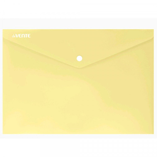 Папка с кнопкой А4 0.18 Devente Pastel, желтая 3079326