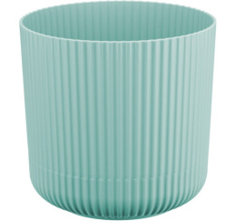 Кашпо пластиковое Вельвет с поддоном 2,5л d-16см h-15,5см морская волна Idea М3181