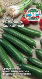 Огурец Оконно-балконный F1 0,2г цветной пакет Седек