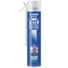 Клей-пена Zigger PF, бытовой, всесезонный, 750мл/800г 01-03-46
