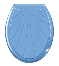 Сиденье для унитаза пластиковое Ракушка, голубой Океан 104-403-00-02