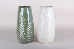 Ваза для цветов керамическая h-25,5см, 2 цвета в ассортименте, в инд/у Коралл HP10-42