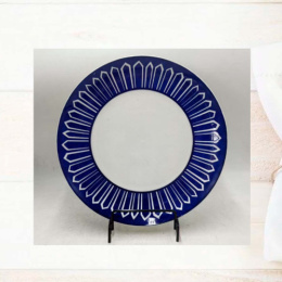 Тарелка керамическая мелкая 270мм Индиго Радужный Дом РД22444