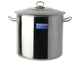 Кастрюля из нержавеющей стали 21,0л 300мм высокая, металлическая крышка Arian Gastro 1603.012