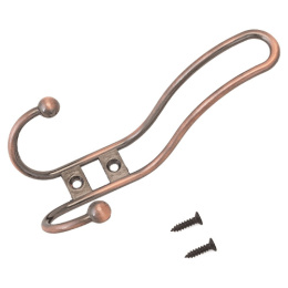 Крючок-вешалка Стандарт 208 A AC старая медь, 3-х рожковый, европакет Стандарт 40121 