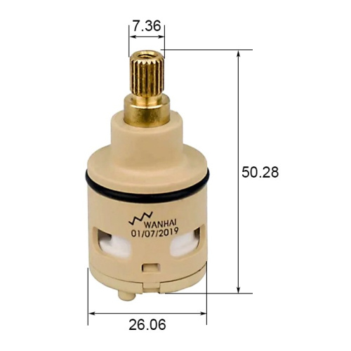 Переключатель дивертора Frap F54-3, 25мм Frap 35592