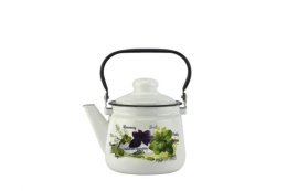 Чайник эмалированный 1,5л с подвижной металл. ручкой с декором Магн Базилик Эмаль Магнитогорск 01-2708/4