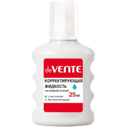 Корректирующая жидкость 25мл Devente, быстросохнущая 4060300