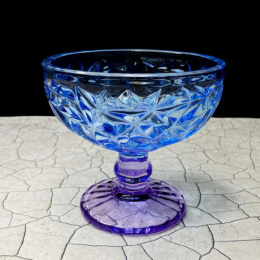 Креманка стеклянная Контур 300мл Голубо-фиолетовая Декостек 5181/1-Н5