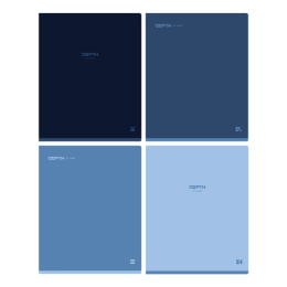 Тетрадь  48 листов BG Monocolor Blue Т5СК48_ЛС 11854
