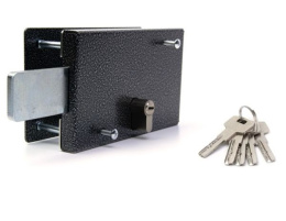 Замок накладной Аллюр ЗГЦ серебро Аллюр 42167