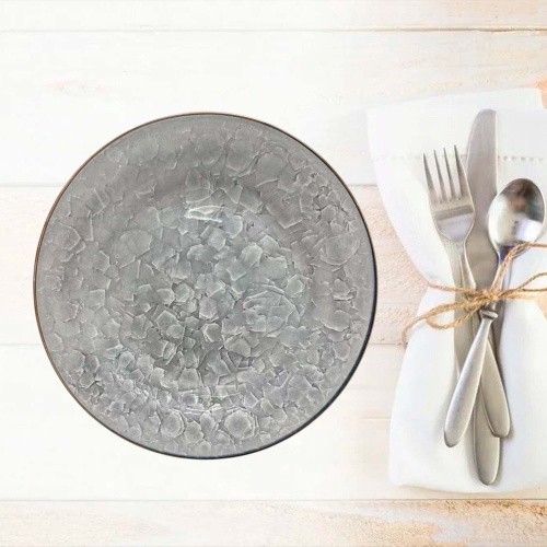 Тарелка керамическая мелкая 270мм Мрамор Радужный Дом РД22130