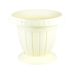 Вазон для цветов пластиковый Валенсия с подставкой 55л песочный Ар-Пласт 07066