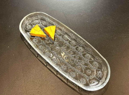 Блюдо стеклянное овальное Fujin 330х130мм, в п/у Kaveh 1249