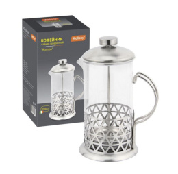 Френч-пресс 0,6л нержавеющая сталь+стекло Rombo Mallony 005486