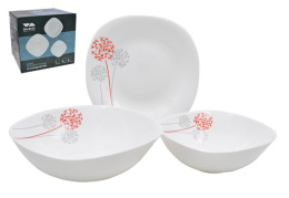 Набор столовый стеклокерамический 13 предметов квадратный Одуванчики, в п/у Lavenir 13PCS SQ YF16032-1