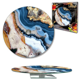 Блюдо стеклянное круглое вращающееся 280мм, в п/у Larange 105-1664