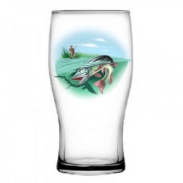 Бокалы для пива стеклянные набор 2шт. 500мл Рыбалка, в п/у Декостек 305/2-Д