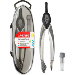 Готовальня  2 предмета Devente, серебристый с серым 5093501