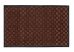 Коврик придверный влаговпитывающий на резин. основе жаккард 80х120см коричневый ComeForte